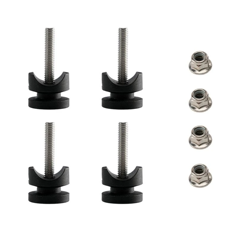 

H58F Motorcycle Quick Release Buckle Base Plate Plastic Pad Cushion Bases for Easy Installation & Removal of Side Boxes