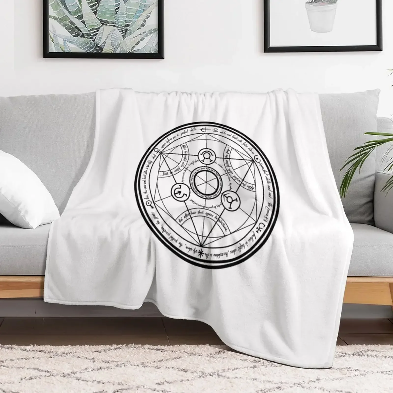 

Fullmetal Alchemist Transmutation Circle Throw Blanket Decorative Sofa Luxury Throw Warm for winter Blankets