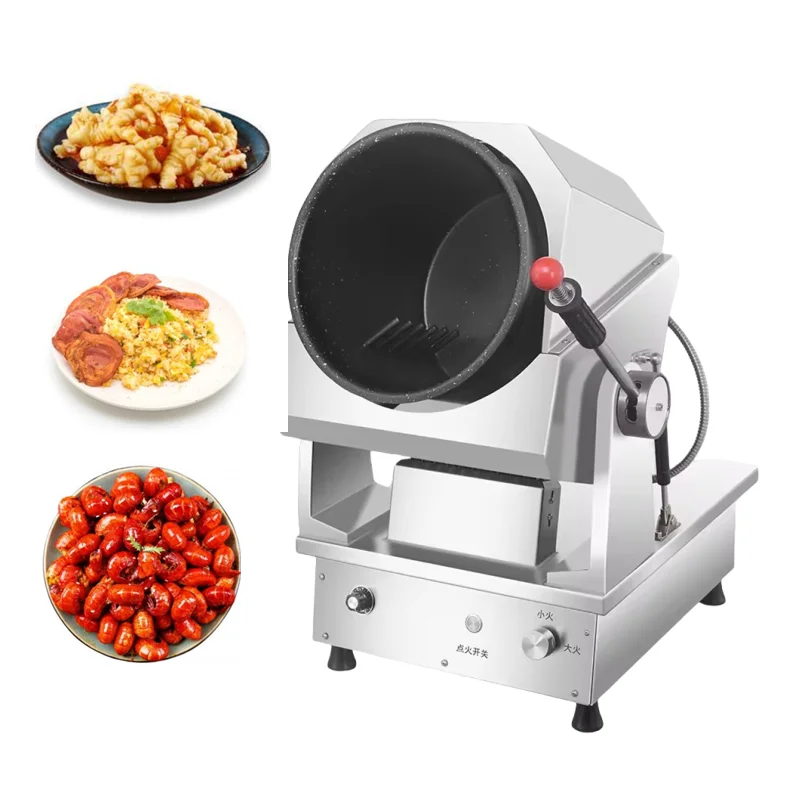 Gas Smart Robot Cooker Frying Wok Drum Automatic Cooking Machine Pot Intelligent Cooking Robot Restaurant Fried Rice Machine