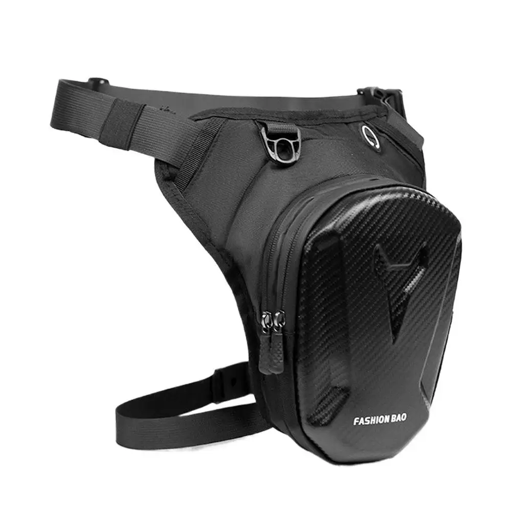 Multi Pocket Portable Storage Bag Waterproof Motorcycle Thigh Fanny Pack Hard Shell Crossbody Bag For Bike Travel Outdoor Sport - view 6