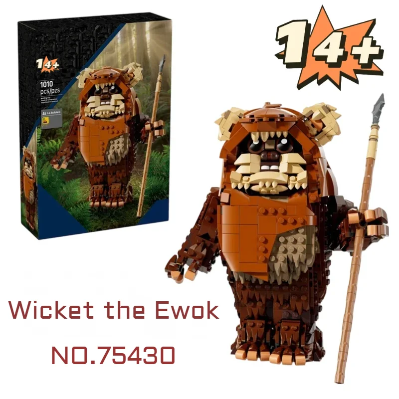 1010 Uds. Star Battle Wicket el guerrero de la selva Ewok Sentinel Wars 75430 bloques de construcción rompecabezas modelo juguetes cumpleaños regalo de Navidad