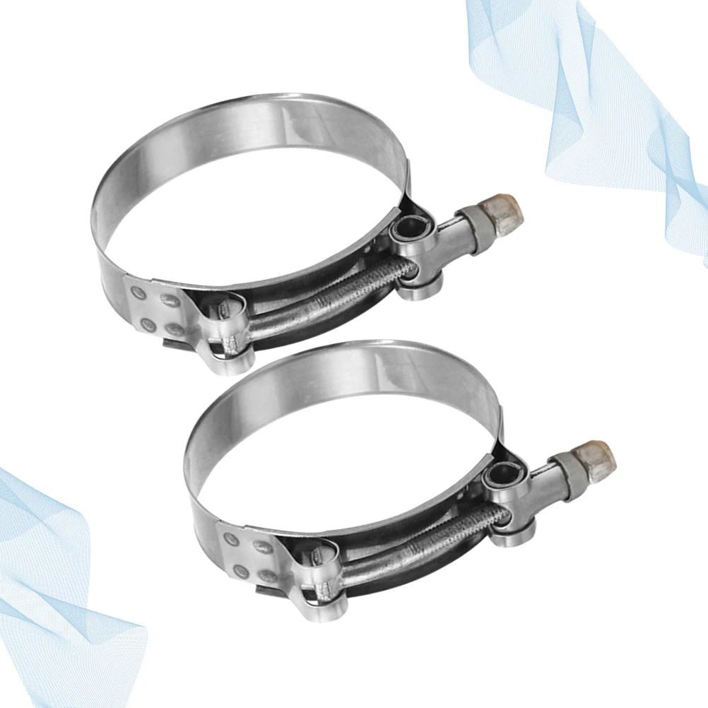 

2 Pc Stainless Steel Throat Hose Boat/marine Clamp Tube Easy to Use Clip Adjustable