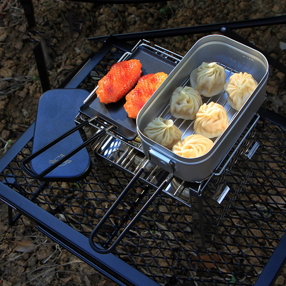 

1 Pcs Aluminum Alloy Lunch Box Japanese Style Leakproof Storage Container Durable For Home Office Camping