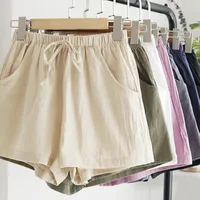 Women’s Cotton and Linen Shorts Spring and Summer New Pants, Women's Wide-Leg Sports Shorts, Home Sleep Shorts, Casual Shorts