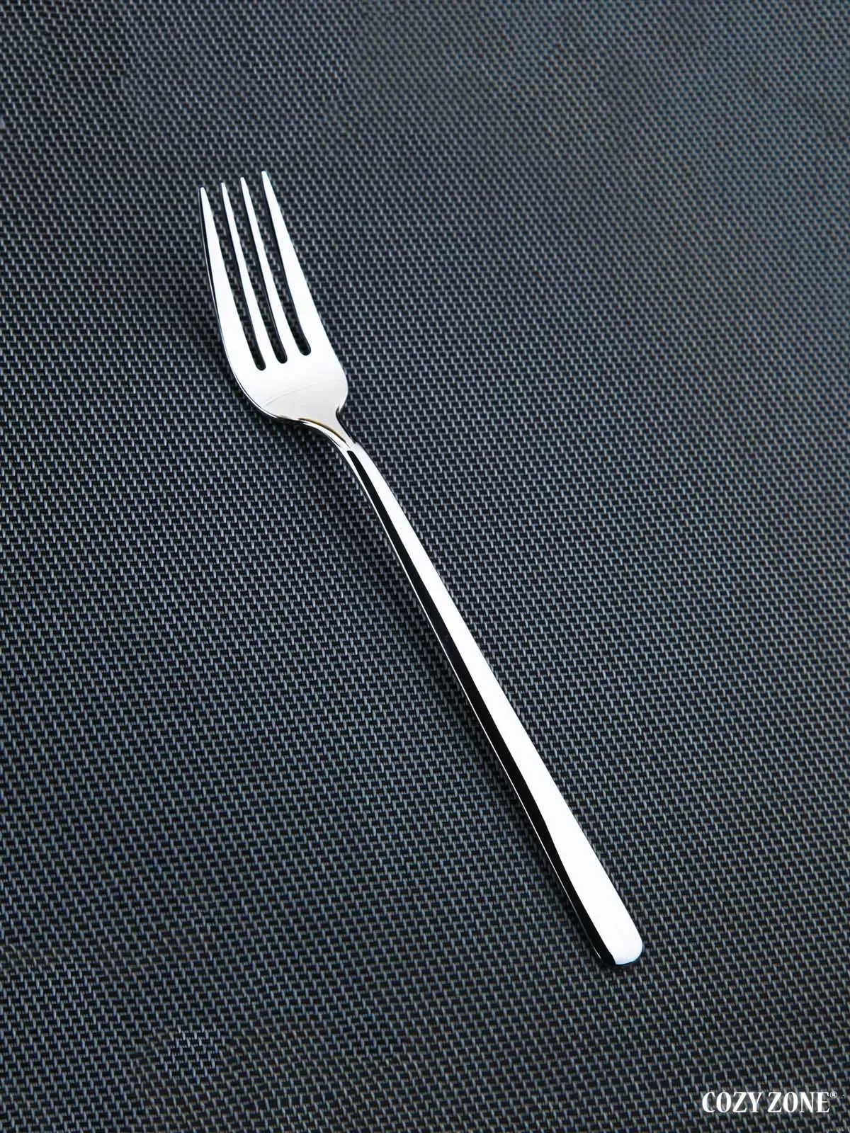 Cozy Zone 24-Piece Mirror Finish Stainless Steel Cutlery Set, Luxury Home Dining Silverware, Includes Knives, Forks, Spoons - El