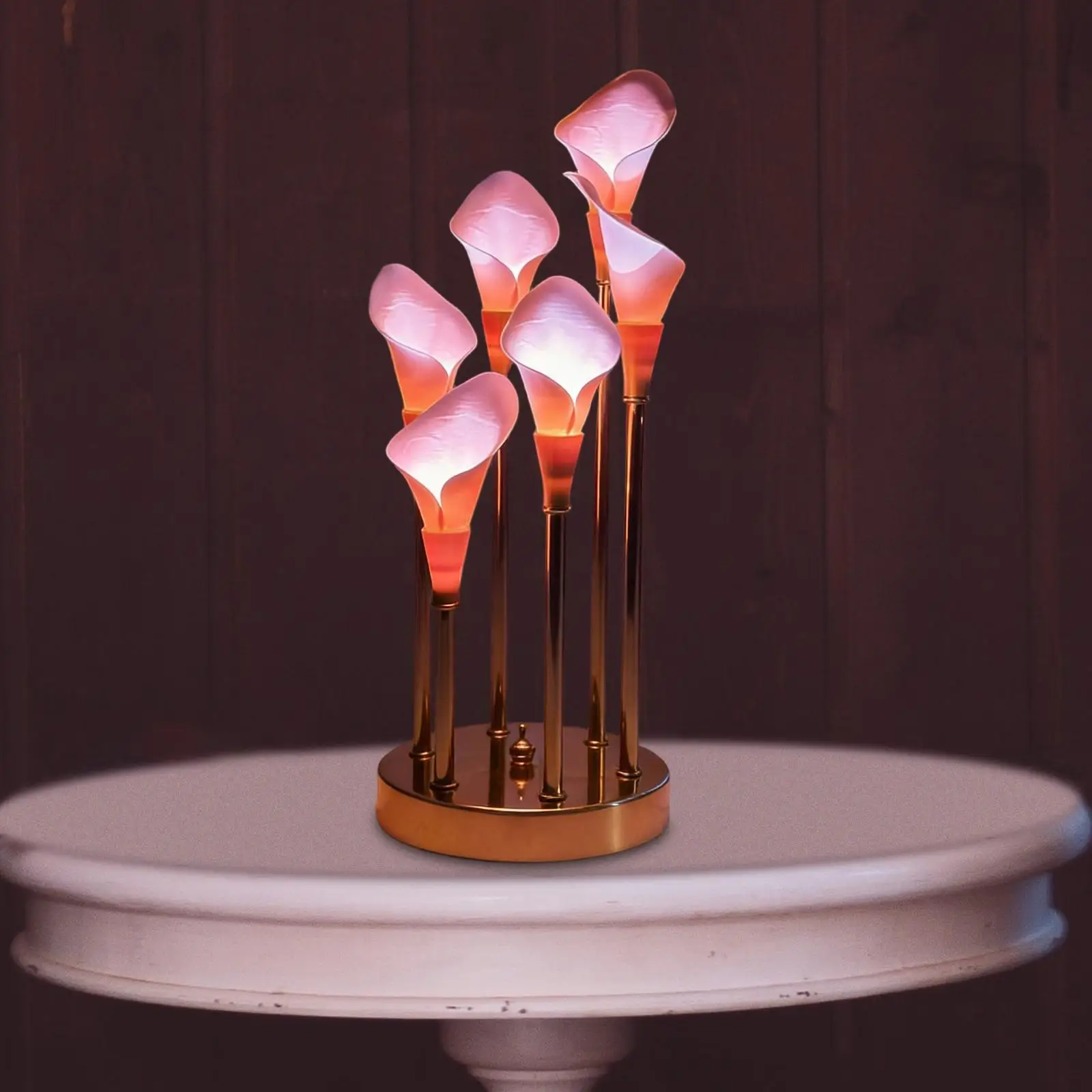 Bedside Lamp Flower Night Light Aesthetic LED Decorative Lamp Lighting for Girls Room Decoration