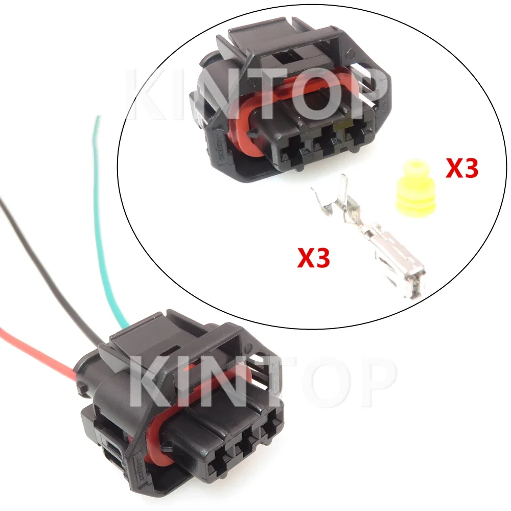 1 Set 3 Pins 936060-1 AC Assembly Automobile MAP Pressure Sensor Cable Harness Plug With Wires Auto Waterproof Wire Socket