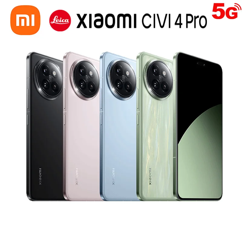 New Xiaomi Civi 4 Pro 5G Snapdragon8S Gen3 Smartphone Global Firmware 2750x1236px 6.55 Inch 4700mAh HyperOS Leica Camera 50MP