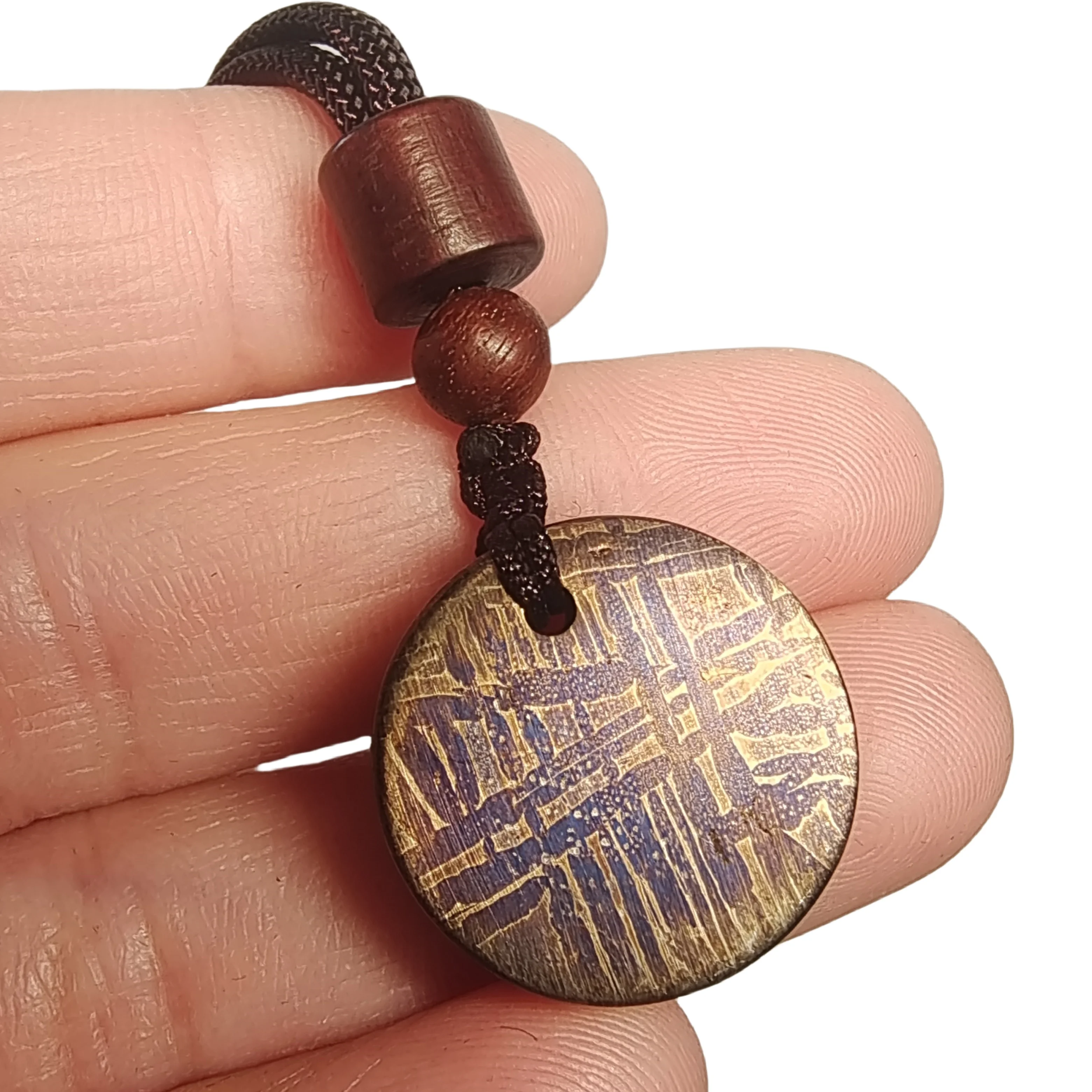 17.4g Muonionalusta meteorite pendant Natural iron meteorite pendant Meteorite slice Collection -LK183