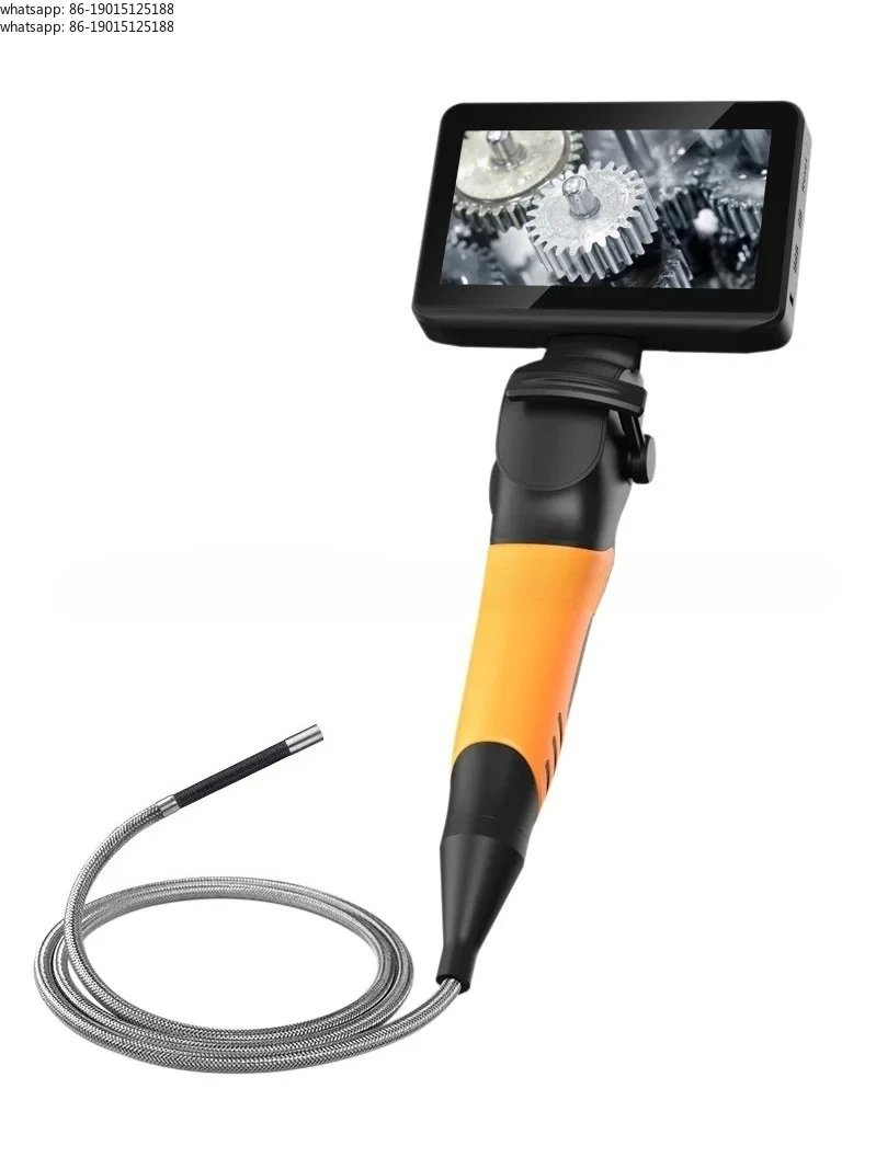 Dual hinged endoscope 4.5-inch CS60 screen industrial endoscope 720p 8Leds multifunctional 1M car