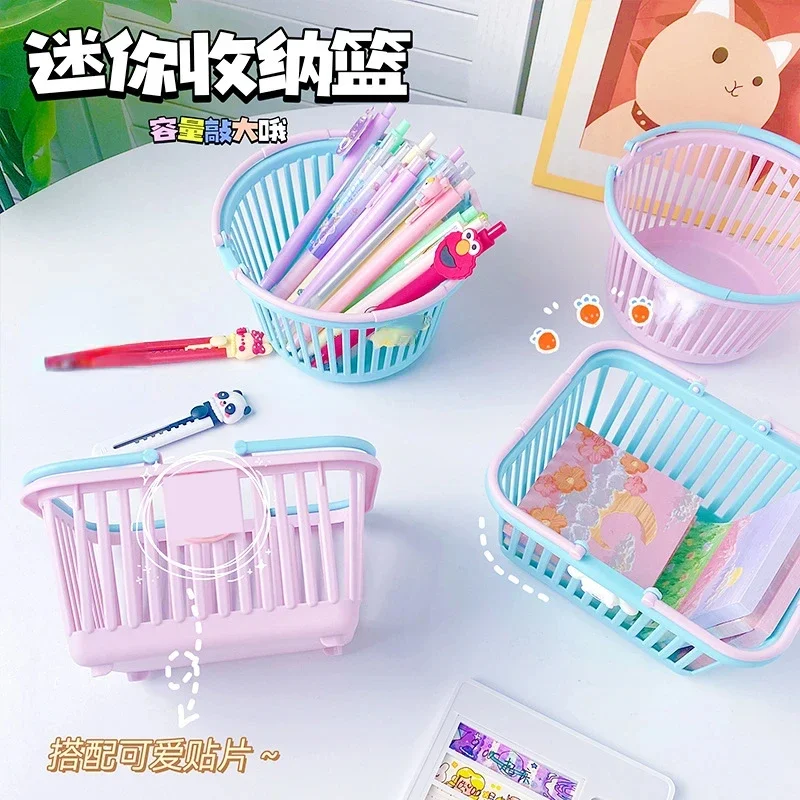 

Kawaii Toy Creative Cosmetics Lipstick Storage Box Tabletop Decoration Gift Basket Stationery With Capacity For Convenient