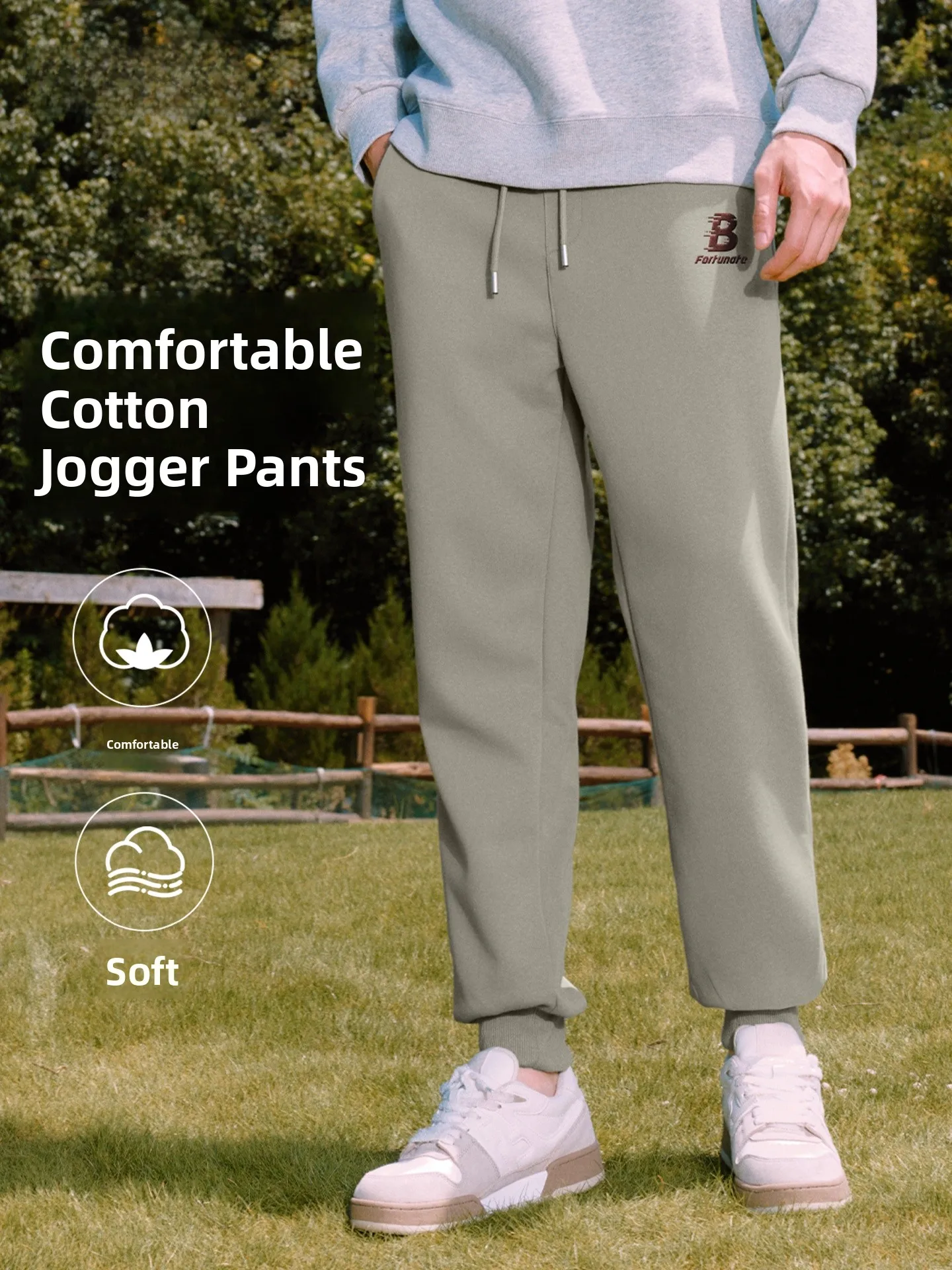 

Bal Men's Casual Sports Pants Spring 2026 Outdoor Fitn Large Size Comfortable Breathable Loose Fit Trousers