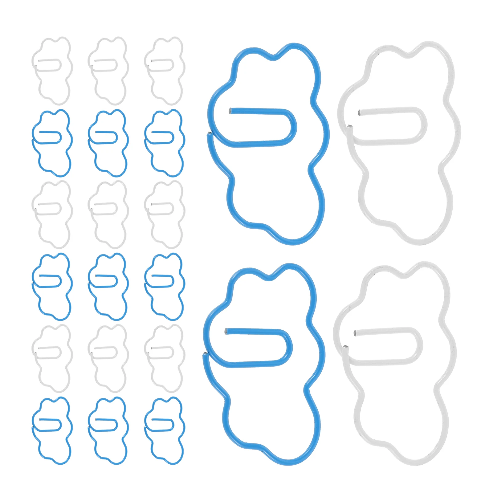 

48 Pcs Creative Bookmarks Color Cute Paper Clips Cartoon Cloud Shaped The Clouds