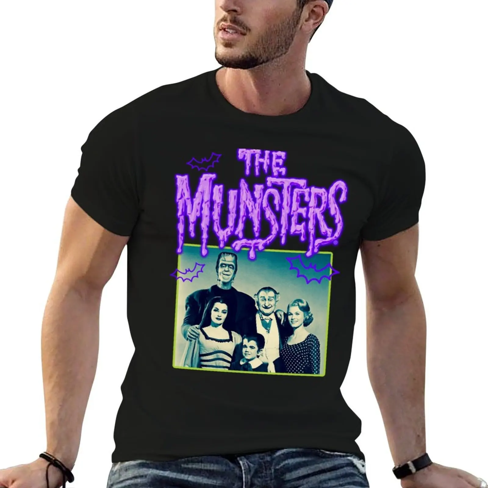 Camiseta The Munster, camisetas de algodón, camiseta de alta calidad para hombre, camisetas gráficas para hombre, camiseta