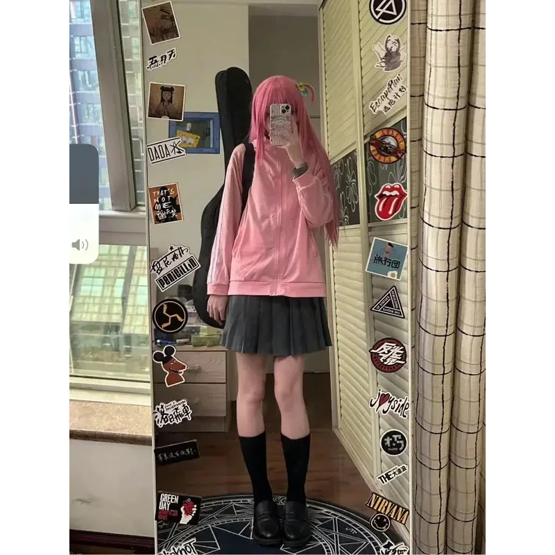 Bocchi the Rock! Cosplay Costumes Hitori Gotou Uniform Ryou Yamada Nijika Ijichi Costumes Cosplay Women Halloween Outfit