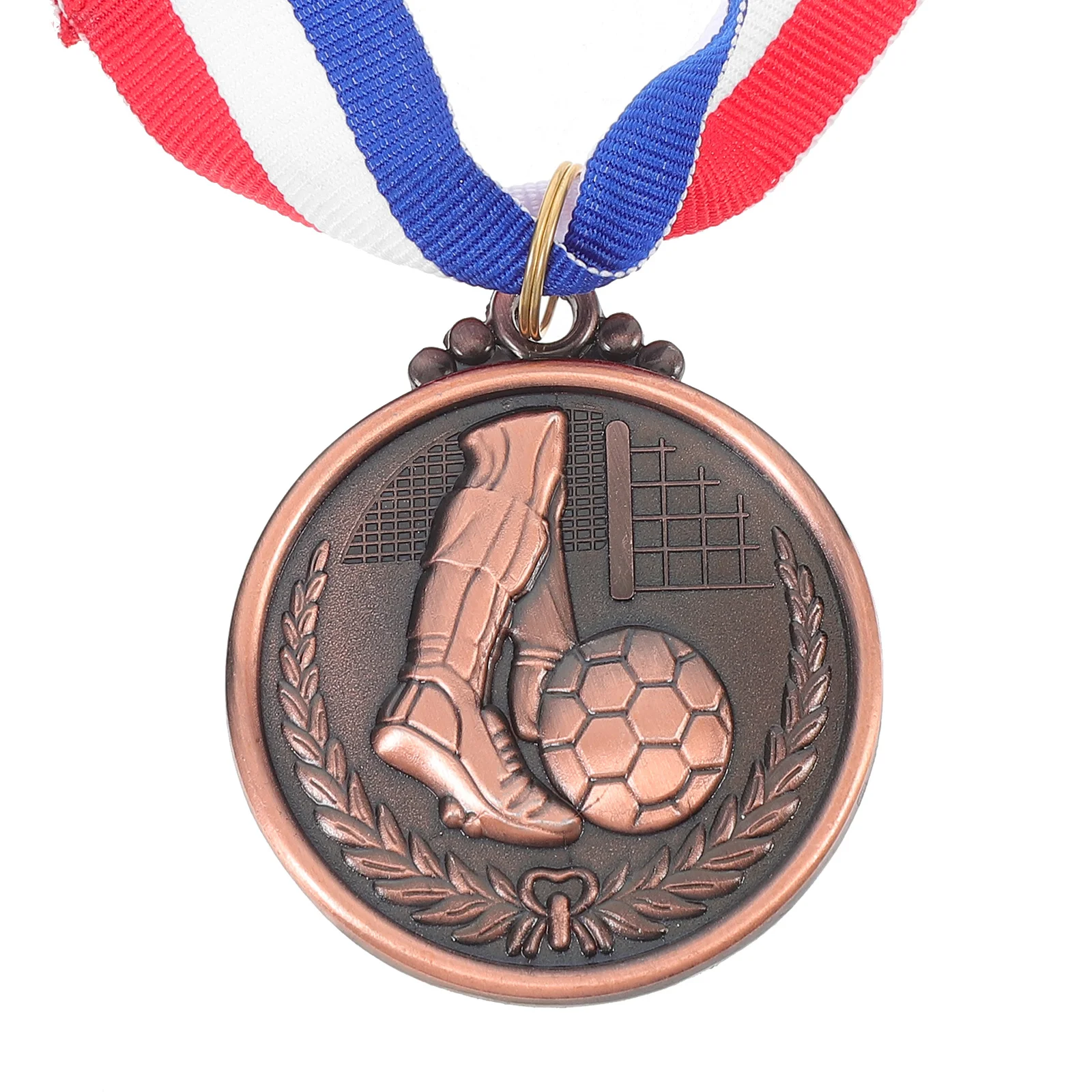 

3 шт., футбольные награды, медицинские тисненые узоры, символы спортивных достижения, прочный цинковый сплав, полиэстер, первое место