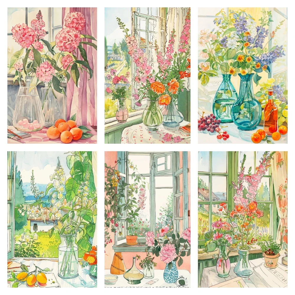 

Новинка 2024, алмазная живопись, вышивка, цветок, стена, красочный пейзаж, набор для вышивки крестом ручной работы, мозаика со стразами, домашний декор, подарки