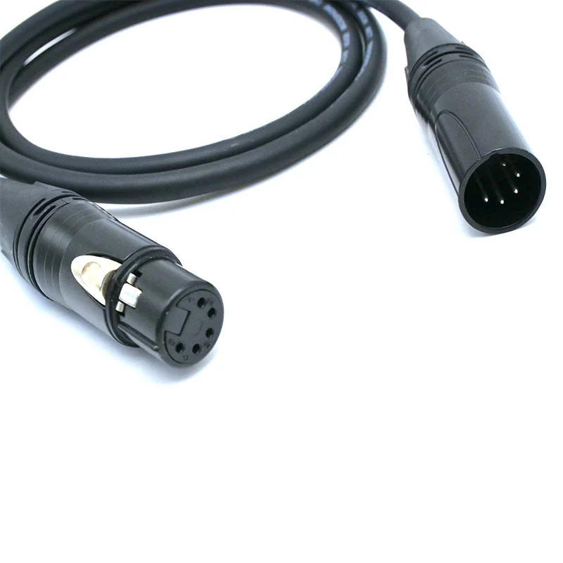 

DJ 5 Pin DMX Lighting Cable 1m 1.5m 2m 3m 5m 8m 10m 15m 20m 30m 5Pin Male to Female XLR DMX 512 Cable Wire