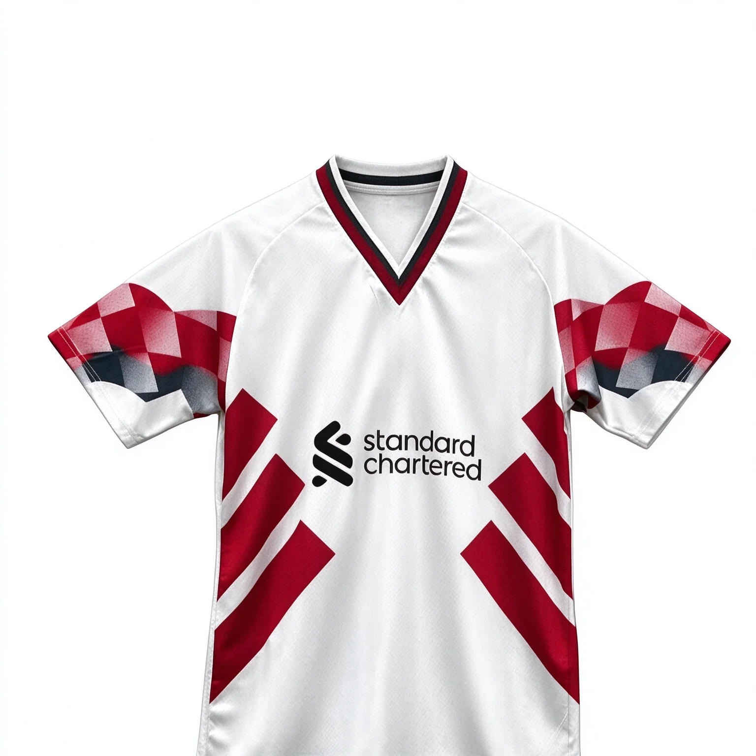 2026 Summer New Fan Style Retro Style White and Red Contrasting Jersey for Men and Women Fashion Trend 3D Print Parent-child Tee