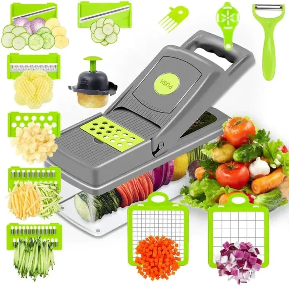 

Vegetable Chopper Multifunctional Veggie Chopper Cutter Onion Dicer Food Slicer Potatoes Peeler Cutter Salad Dicer Egg Slicers