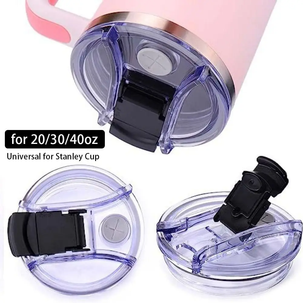 1Pcs Durable for Cup with Handle Bottle Cover Themos Tumbler Splash Spill Proof Cup Cap 20/30/40oz Multicolor Plastic Lids