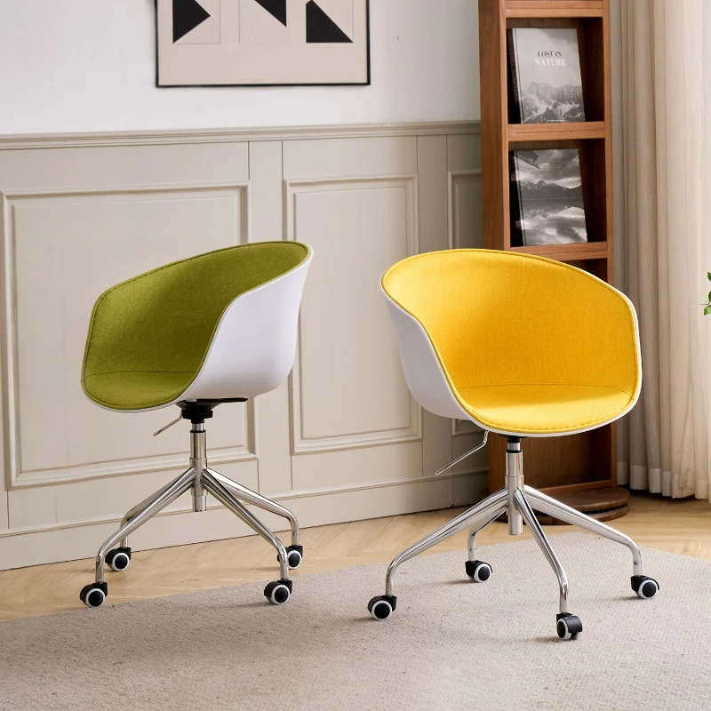 Simple Study Computer Chairs Meeting Writing Seat with Backrest Adjustable Office Reception Chairs