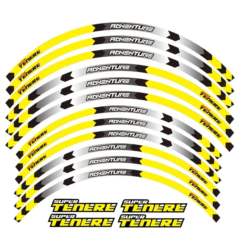 For YAMAHA SUPER TENERE 750 1200 XT1200Z Motorcycle Parts Contour Wheel Decoration Decal Sticker - B