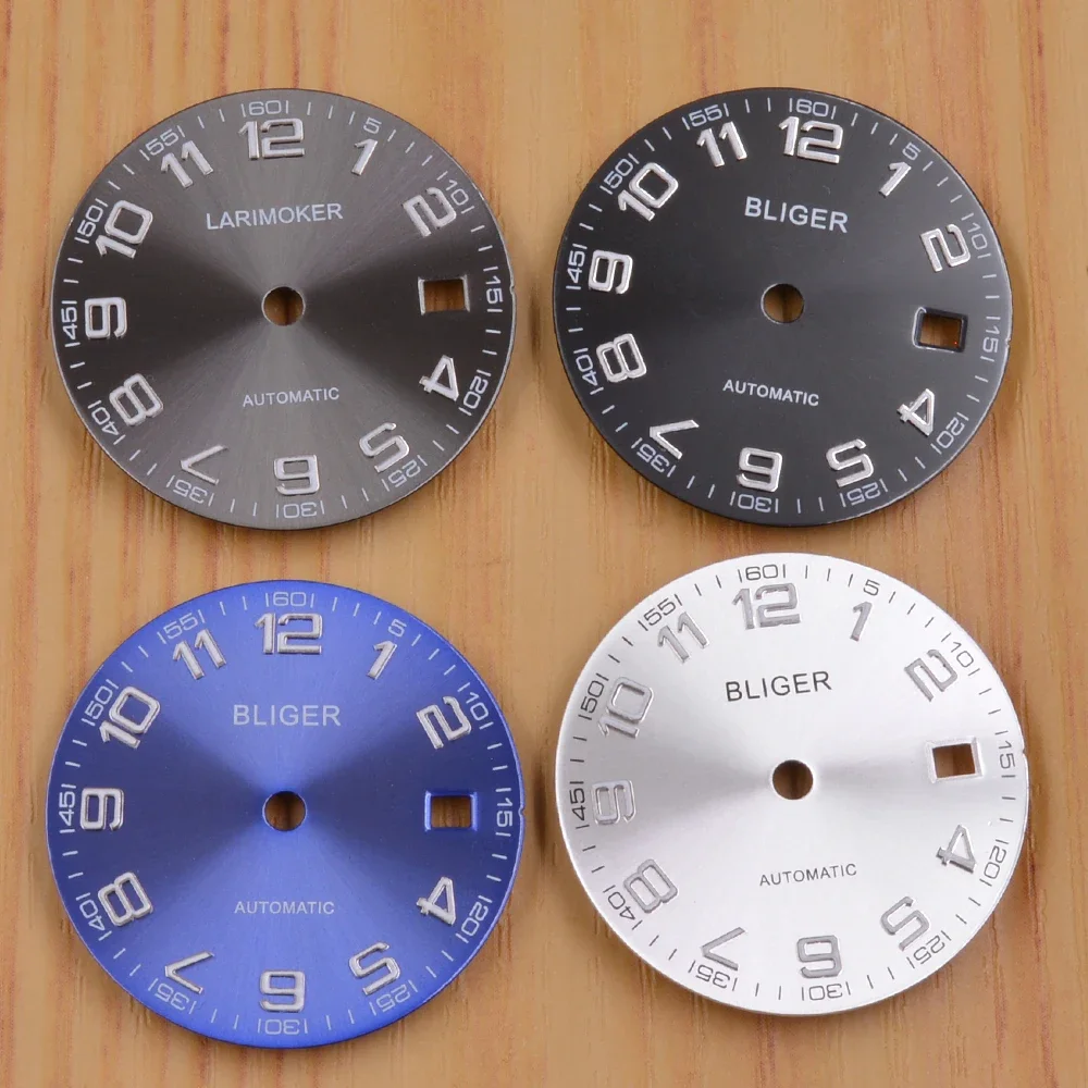 

29.2mm Silver/Black/Blue/Gray Dial luminous Dial Fit ETA 2836 2824 Mingzhu DG2813 3804 Miyota 8205 8215 821A Movement