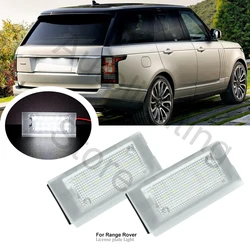 Luz de placa de matrícula LED, lâmpada para Land Rover, Range Rover L322, 2003, 2004, 2005, 2006, 2007, 2008, 2009-2012, Canbus # XFJ000020, 2pcs