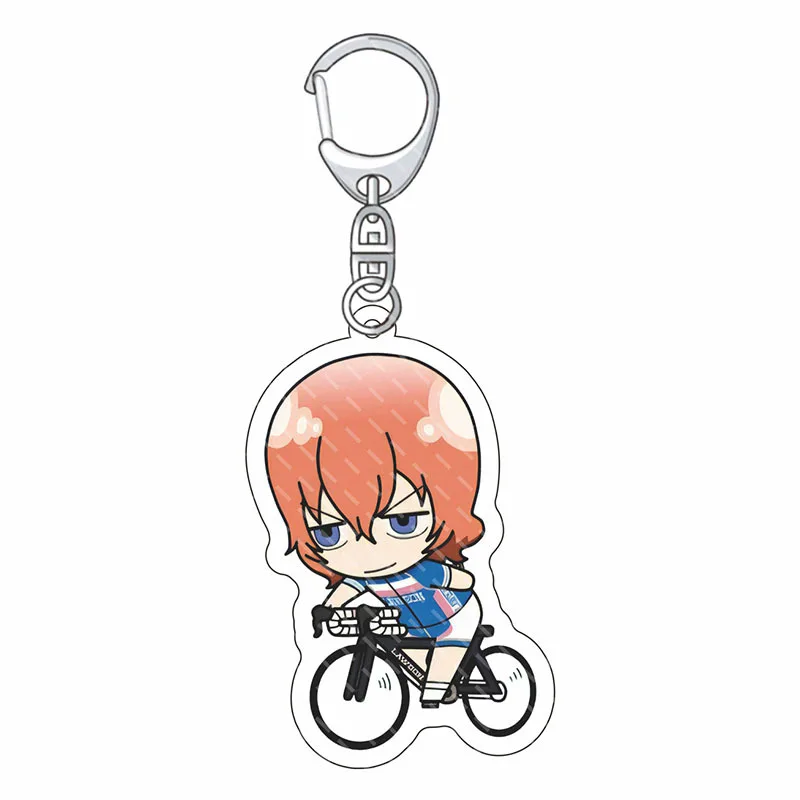 Anime Yowamushi Pedal Spare Bike Acrylic Keychain Cute Figure Pendant Cartoon Key Rings Bag Hanging Ornament Fans Merch Gift