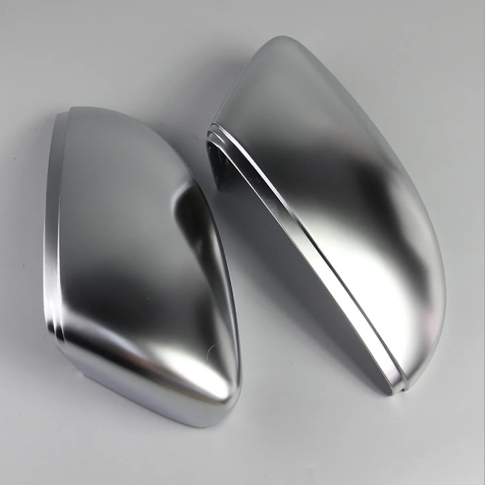 Matte Chrome Wing Mirror Caps For VW Passat CC B7 Scirocco Jetta MK6 Euro Beetle Side Cover Replace 2010 2011 2012 2013 2014