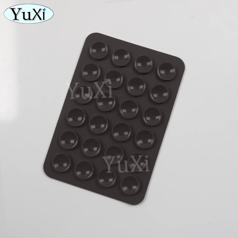 5Pcs Silikon Saug Telefon Halter Multifunktionale Saugnapf Matte Wand Stehen Anti-Slip Einseitige Fall Montieren Zurück Aufkleber