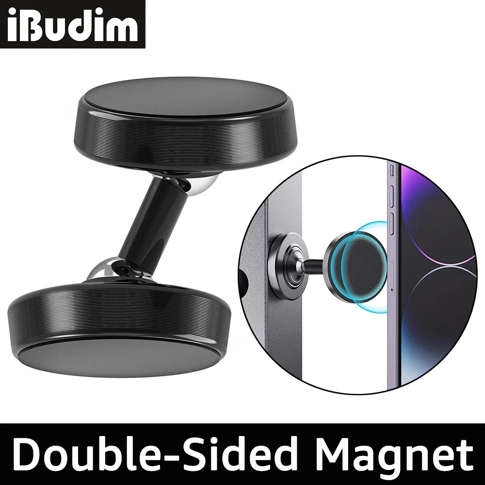 Dual Magnetic Phone Holder for Gym Kitchen Double Sided Strong Magnet Phone Holder Brackets for iPhone 12 13 14 Xiaomi Samsung