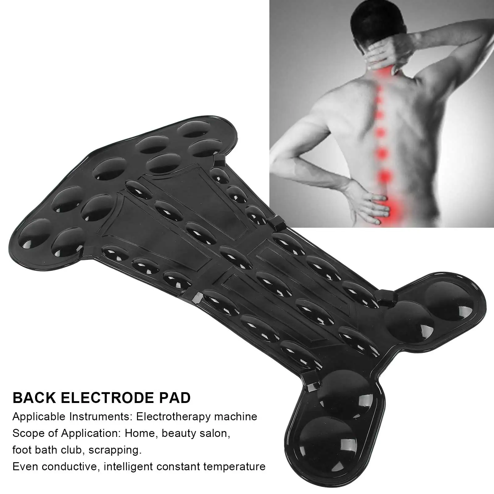 Back Electrode Large Back Electrode Pads for Electro‑Therapeutic Machine TENS Massage Therapy Machine Large Back Electrode Pad