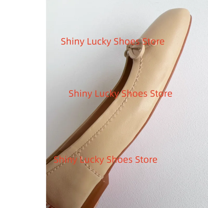أحذية بعقدة على شكل فراشة للنساء بأصابع مربعة وكعب مسطح وخطوط خياطة فاخرة للنساء باليه ضحلة للسيدات مربوطة بفيونكة Zapatos Mujer #1