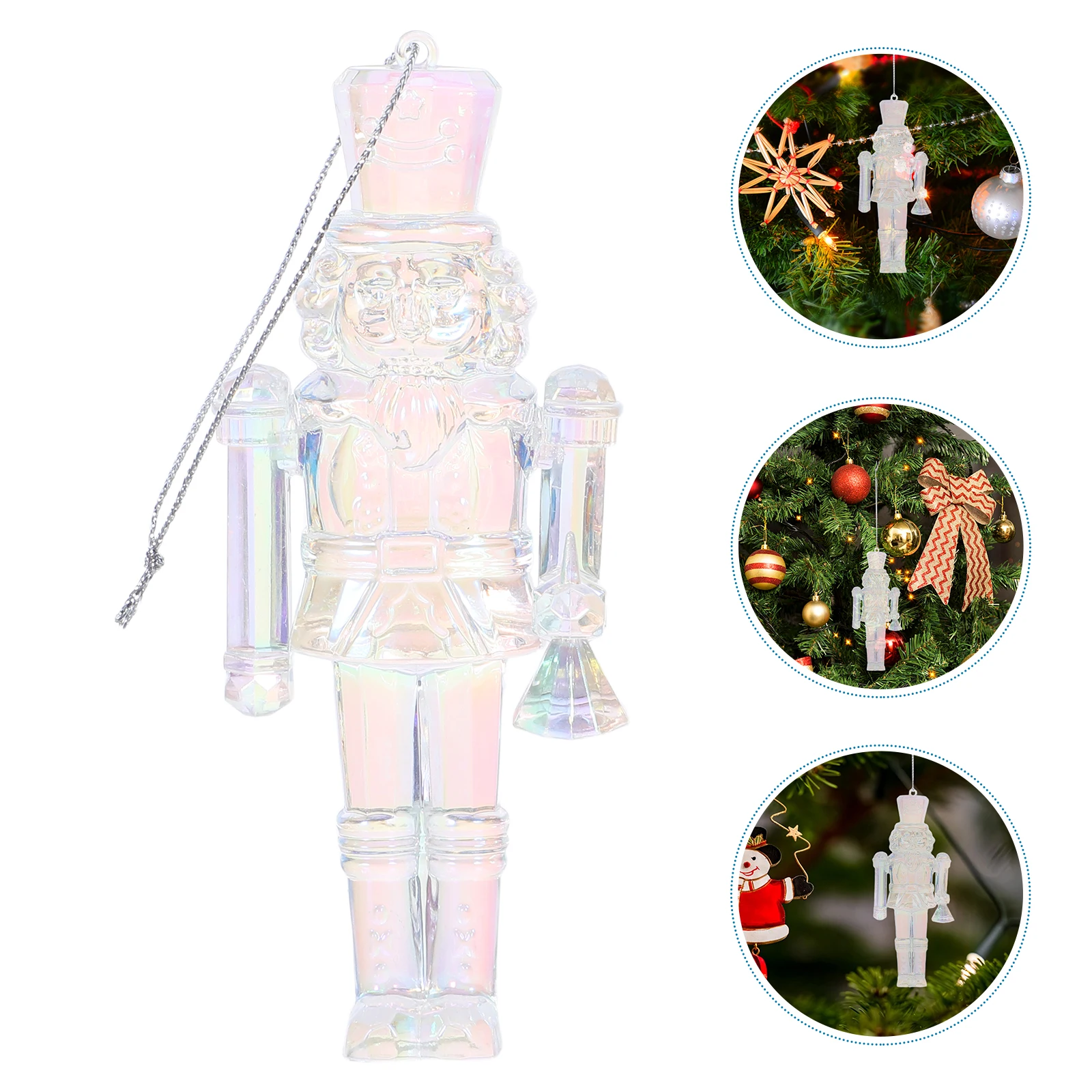 زينة عيد الميلاد كسارة البندق الحرفية كسارات البندق زينة الاطفال معلقة شخصيات الاكريليك مهرجان