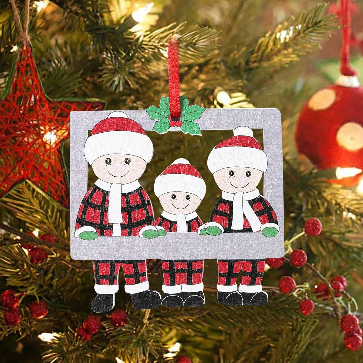 DIY  Christmas Family Pendant Merry Christmas Decorations for Home Navidad 2023 Christmas Tree Hanging Ornament New Year 2024