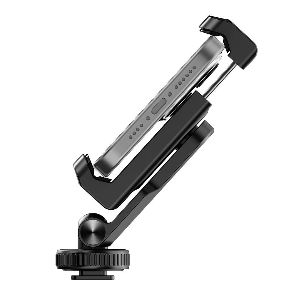 Flymile 360 Degrees Rotatable Phone Mount Stretchable Holder With Cold Shoe for Smartphone Multi-directional Selfie Video Live