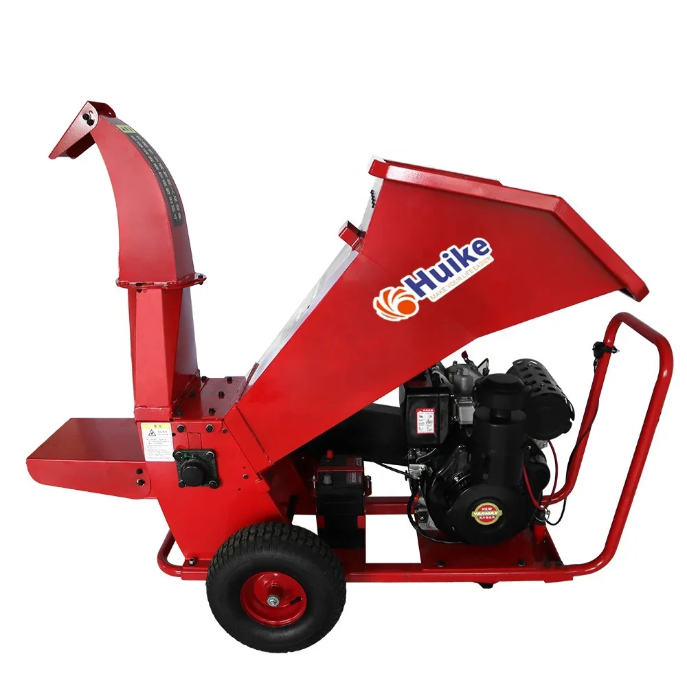 Industrial Biomass Wood Chips Crusher Type  Gasoline Making Chipper Machine / 2000kg / Hour Wood Crusher Machine Europe