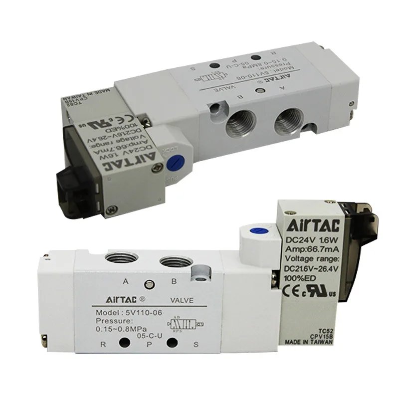 Two-position Five-way Solenoid Valve 5V11006B/A Control Valve Industrial Pneumatic Cylinder Transfer Switch