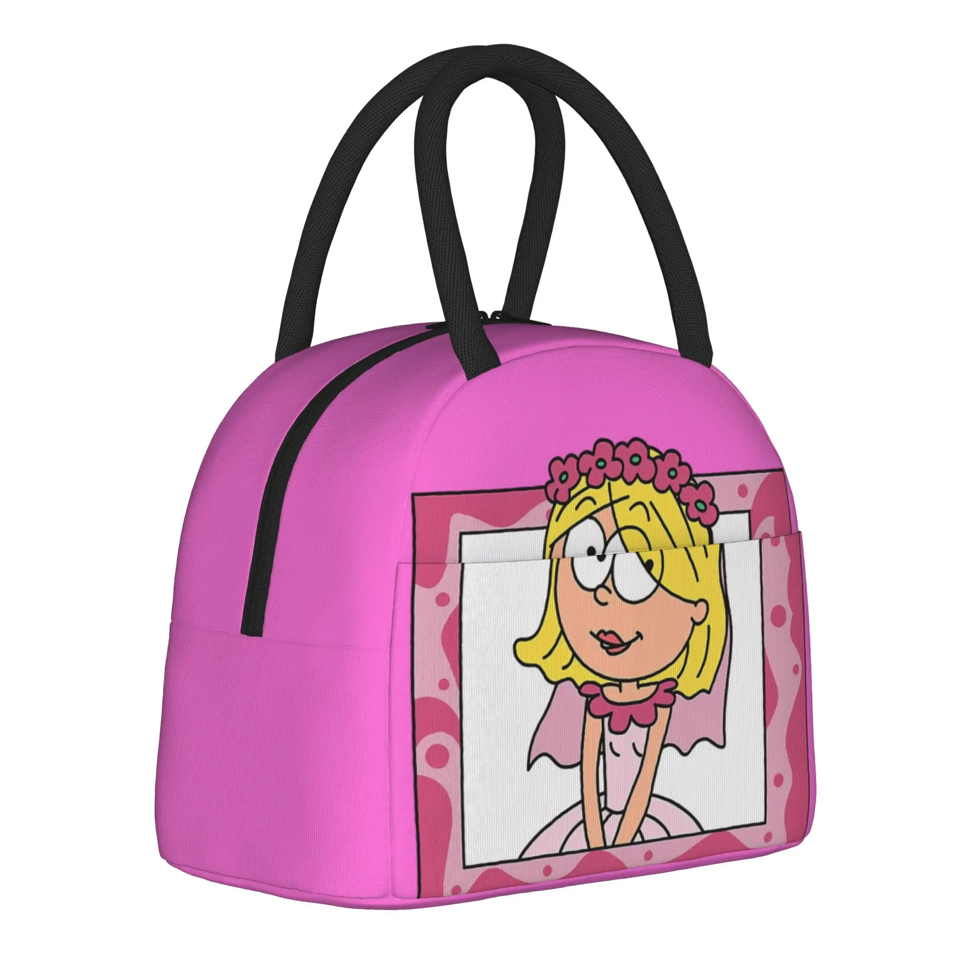 

vintage girl cartoon Lizzie McGuire Insulated Lunch Bag Thermal Bag Meal Container Tote Lunch Box Men Women Office