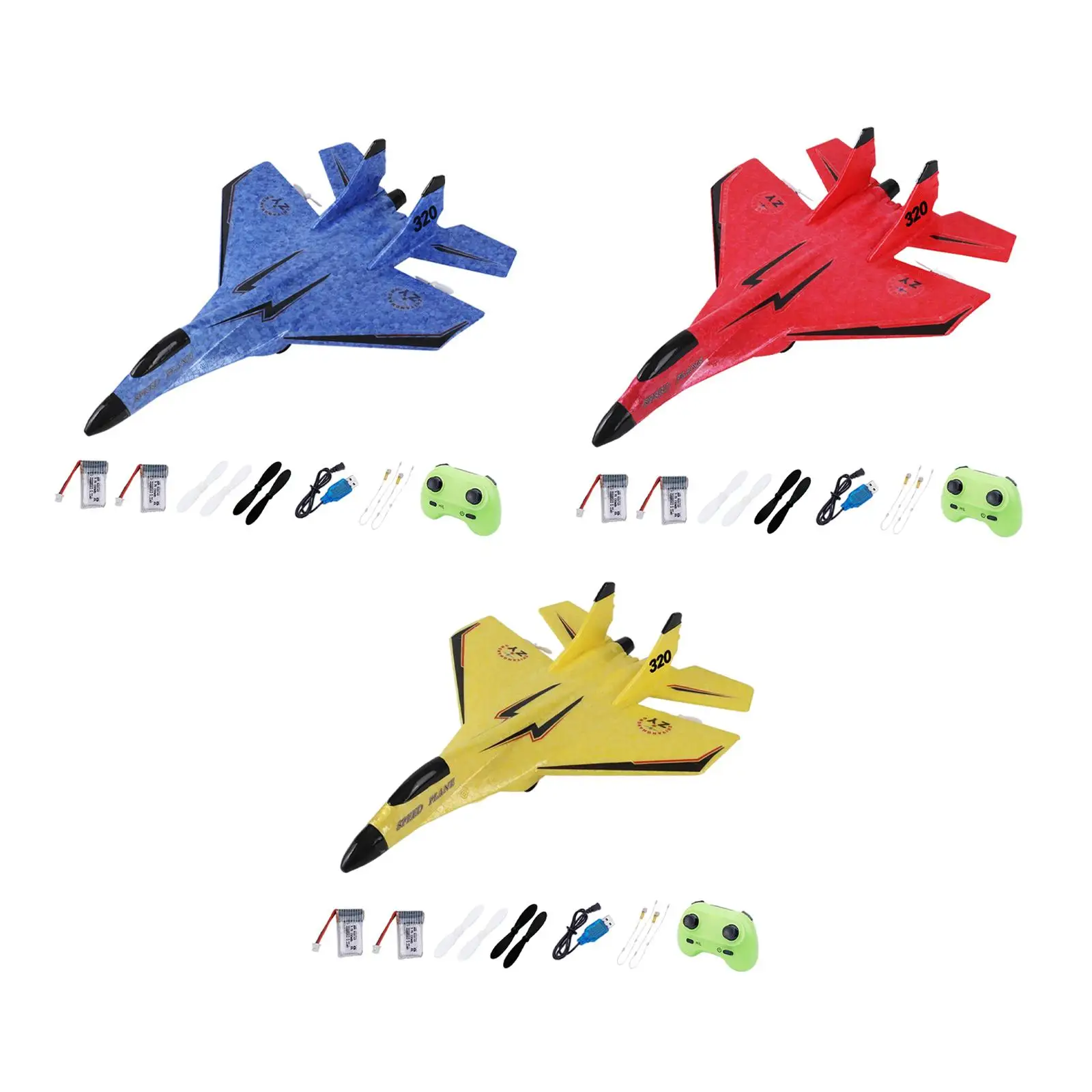 RC Airplane 2 Channel Auto Balance EPP Foam Aircraft 2.4G for Kids Beginner