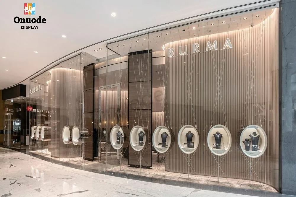 Custom.High End Custom Jewelry Store Display Furniture and Full Shop Decoration for Boutique Retail & Showroom Design