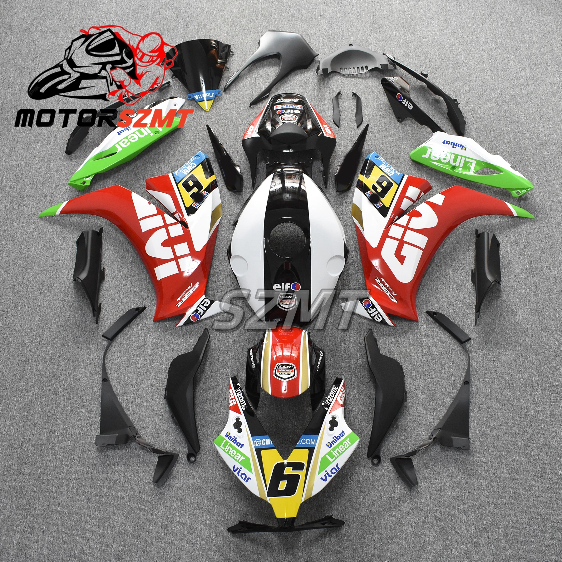 

Для мотоцикла CBR1000RR 2012 2013 2014 2015 2016 Полный комплект обтекателей из АБС-пластика CBR1000 RR 12 13 14 15 16 Обтекатель корпуса zxmt