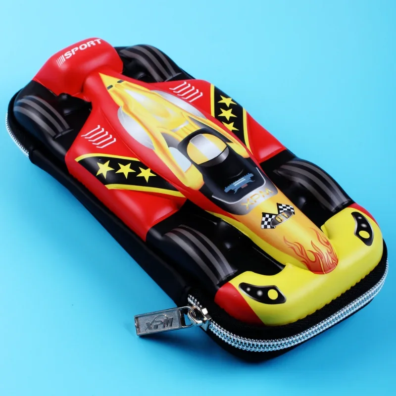 Super Cool 3D Racing Car Pencil Cases Waterproof EVA High Quality Pencil Bag Holder Gift for Boy Student Stationery