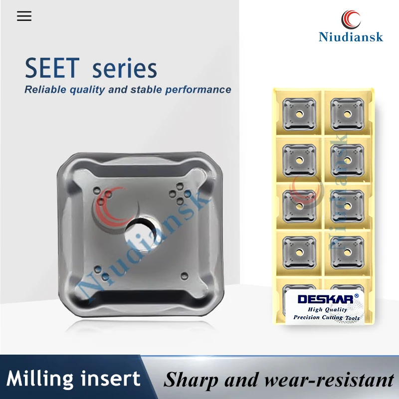 

Обработка токарных станков с ЧПУ Фрезерные лезвия SEET1203AFEN LF6018 Обработка фрезерных лезвий из нержавеющей стали Материал детали Режущие инструменты