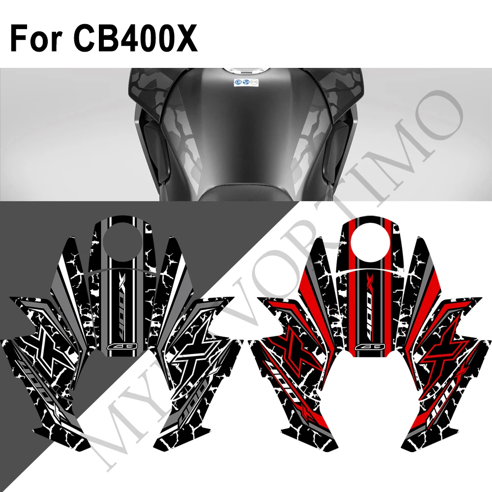 Motorcycle Fairing Fender Protection Tank Knee Pad Stickers Decals For Honda CB400X CB 400X