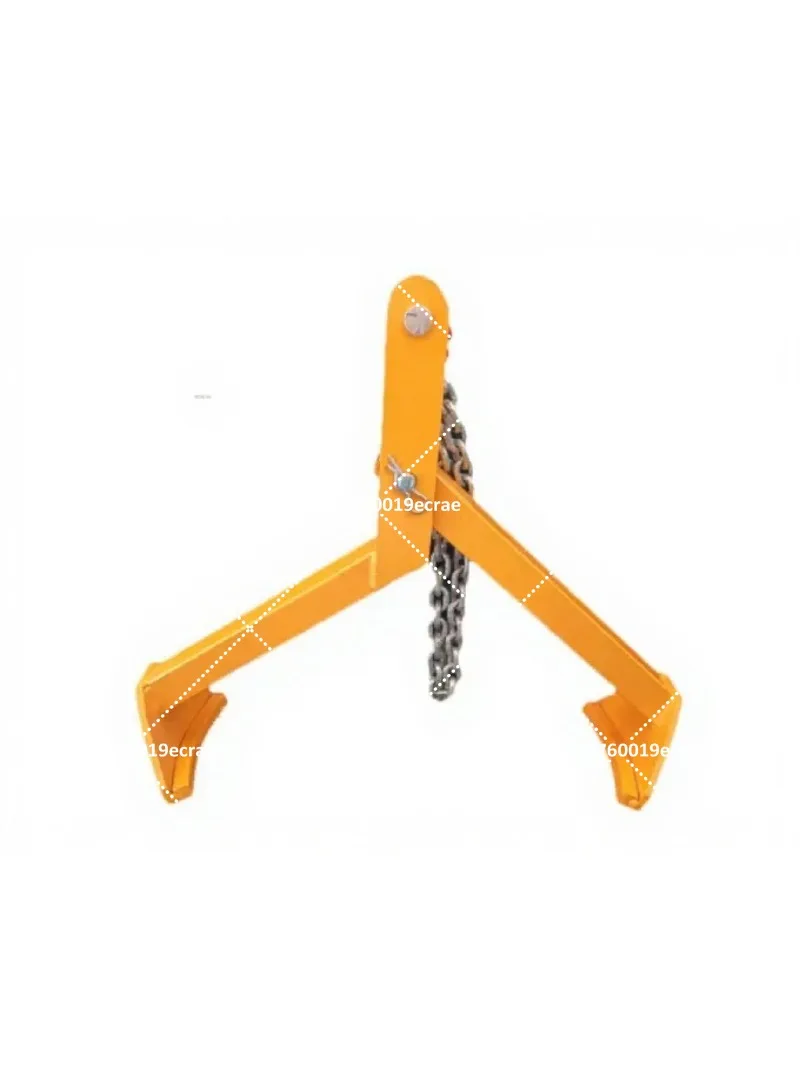 Oil Drum Lifter Forklift Clamp Hook Lifting Handling Tool for Industrial Warehouse Barrel Transport