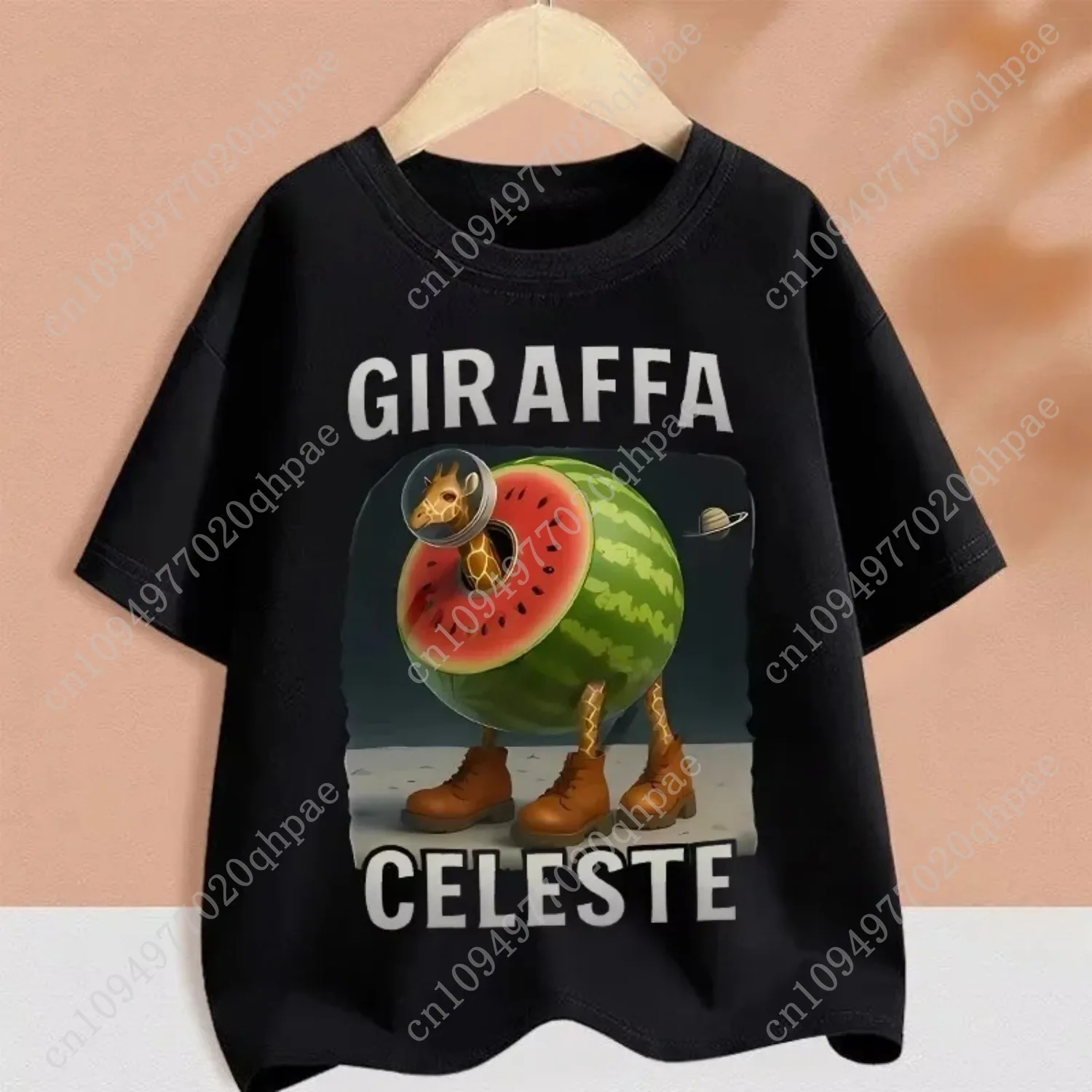 2025 enfants vêtements engraçado italiano Brainrot camiseta dessin animé gráficos casual Vintage garçons filles à manches tribunal