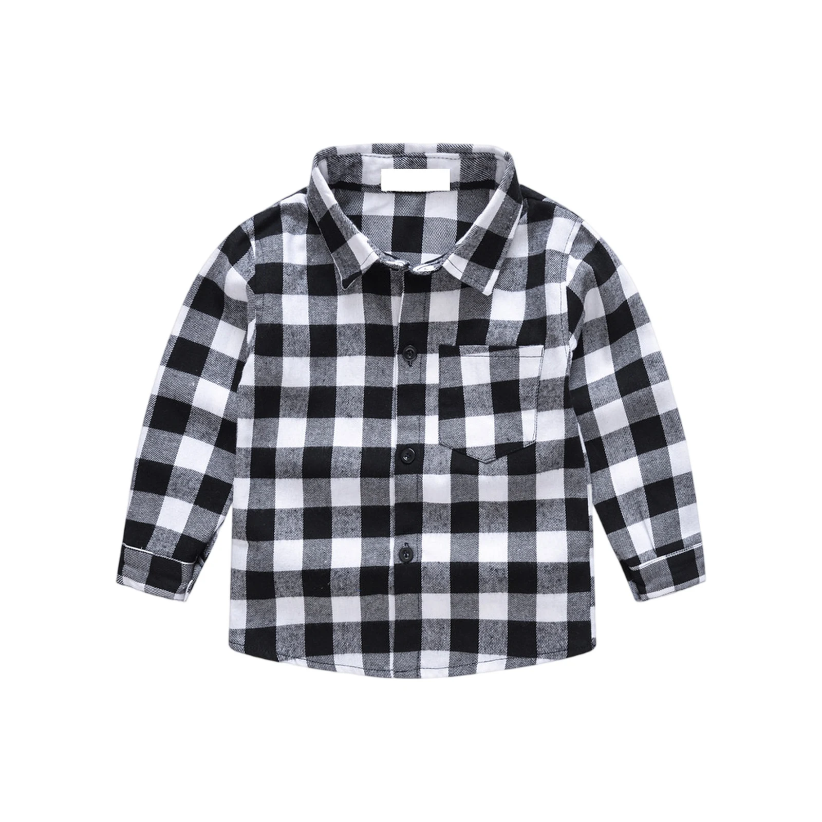 Autumn Shirts Plaid Long Sleeve Children's Shirt Trendy Outfit for Boy Big Kids Clothing Classic Checkered Print Fashionable Top